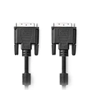 Kαλώδιο DVI Nedis DVI-D 24+1-Pin αρσ. - DVI-D 24+1-Pin αρσ, 2.00m Μαύρο.