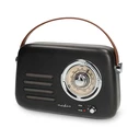 Nedis RDFM2600BK Retro FM Radio with Bluetooth, 10W, Black