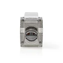 Nedis Μονή Εξωτερική Πρίζα Δικτύου RJ45 Τύπου Cat6 σε Χρυσό Χρώμα CCGB89720ME