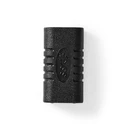 Nedis CCGB64900BK - Μετατροπέας USB-C θηλ. σε USB-C θηλ., Μαύρο