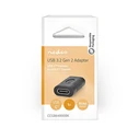 Nedis CCGB64900BK - Μετατροπέας USB-C θηλ. σε USB-C θηλ., Μαύρο