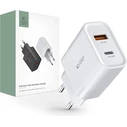 Tech-Protect C30W 2-port Network Charger PD 30W QC 3.0 White