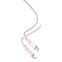 Καλώδιο Φόρτισης Xo Nb-Q226b Silicone Type-C Σε Type-C, 60w, Ροζ