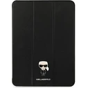 Karl Lagerfeld KLFC12OKMK Apple iPad Pro 12.9 2021 (5 gen) Book Cover black Saffiano Karl Iconic