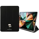 Karl Lagerfeld KLFC12OKMK Apple iPad Pro 12.9 2021 (5 gen) Book Cover black Saffiano Karl Iconic