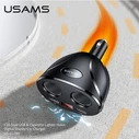USAMS Car Adapter C16 2xUSB 96W Fast Charge black CC99TC01 (US-CC099)