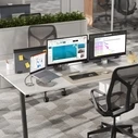 Alogic Elevate 34 Dual Vertical Monitor Stand Silver