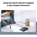 USAMS Nylon Cable U26 3in1 0.35m 2A Fast Charge (Lightning/microUSB/USB-C) SJ410USB01 (US-SJ410)