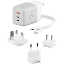 Alogic GaN Charger 100W with 1x USB-A, 2x USB-C Ports and USB-C to USB-C Cable – White (Rapid Power)