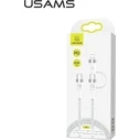 USAMS Nylon Cable U31 USB-C - USB-C/Lightning 60W PD Fast Charge white SJ403USB02 (US-SJ403)