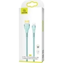 USAMS Nylon Cable U33 Lightning 1,2m 2A Fast Charging cyan SJ360USB02 (US-SJ360)
