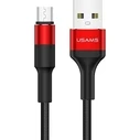 USAMS Nylon Cable U5 2A microUSB red 1,2m SJ224USB02 (US-SJ224)