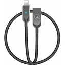 USAMS Cable power-off U-Sun Lightning black 1,9m IPYSUSB201 (US-SJ170)