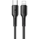USAMS Cable U43 USB-C - Lightning 30W PD 1.2m black SJ406USB01 (US-SJ406)