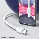 USAMS Cable U43 USB-C - Lightning 30W PD 1.2m black SJ406USB01 (US-SJ406)