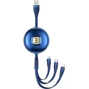 USAMS Cable U69 3in1 1m blue (Lightning/microUSB/USB-C) SJ508USB02 (US-SJ508)