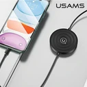 USAMS Wireless Charger US-CC096 10W with Lightning black CC96WH01 cable