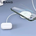 USAMS Wireless Charger US-CC096 10W with Lightning black CC96WH01 cable