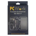 Σετ Κατσαβίδια Ακριβείας PCWork με 117 ανταλλακτικές Μύτες και μαγνητική θήκη μεταφοράς.