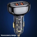 USAMS Car Charger 1xUSB-C 2xUSB-A 125W Fast Charge transparent black CC158CC01 (US-CC158)