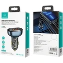 USAMS Car Charger 1xUSB-C 2xUSB-A 125W Fast Charge transparent blue CC158CC02 (US-CC158)