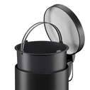 Hailo Selekta S black (round metal pedal bin, 5 L)