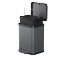 Hailo Öko uno Plus M dark grey, matte - 17 L pedal waste bin