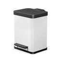 Hailo Öko duo Plus M white, matte (2×9 L, Soft Close)