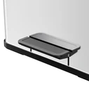 Hailo Öko duo Plus L stainless steel pedal waste separation bin 17+9L