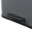 Hailo Öko trio Plus L dark grey, matte - 3 x 9 L pedal-operated waste separation bin