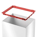 Hailo Big-Box Swing Plastic Trash Bin 52 L White