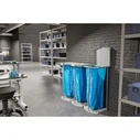 Hailo ProfiLine MSS XXXL aluminium - Bin-liner stand / Waste-bag holder (120 L)
