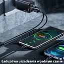 USAMS Wall Charger T41 USB-C+USB GaN 47W PD+QC Fast Charging black CC137TC01 (US-CC137)