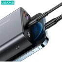 USAMS Powerbank PB59 30000mAh 65W 2xQC3.0+PD Fast Charge black CMXLOGTC01 (US-CD165) + cable USB-C-USB-C