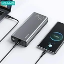 USAMS Powerbank PB59 30000mAh 65W 2xQC3.0+PD Fast Charge black CMXLOGTC01 (US-CD165) + cable USB-C-USB-C