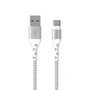 Καλώδιo USB Energizer Braided USB-C to USB-A White 2m (C520CKWH)