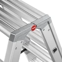 HAILO Master D100 2 x 4 Διπλή Σκάλα Αλουμινίου