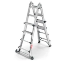 HAILO Master M100 4 x 4-step multi-purpose aluminium ladder