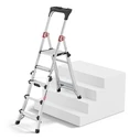 Hailo Master TL100 3-5 Step Aluminum Step Ladder