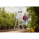 Hailo Master TL100 3-5 Step Aluminum Step Ladder