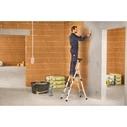 Hailo Master TL100 3-5 Step Aluminum Step Ladder