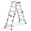 Hailo Master DTL100 Double-Sided Telescopic Step Ladder 2x4 - 2x6