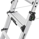 Hailo Master DTL100 Double-Sided Telescopic Step Ladder 2x4 - 2x6