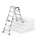 Hailo Master DTL100 Double-Sided Telescopic Step Ladder 2x4 - 2x6