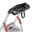 Hailo L80 ComfortLine 4-Step Aluminum Stepladder (3+1) 260 cm