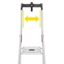 Hailo L80 ComfortLine 4-Step Aluminum Stepladder (3+1) 260 cm
