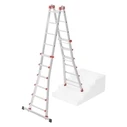 Hailo M80 Aluminum Ladder 4x6 Rungs (7524157)