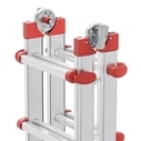 Hailo M80 Aluminum Ladder 4x6 Rungs (7524157)
