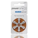 Μπαταρίες Ακουστικών Βαρηκοΐας Power One P312, mercury free, 1.45V, 6τμχ