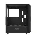 Darkflash DK352 Plus Gaming Midi Tower Κουτί Υπολογιστή με Πλαϊνό Παράθυρο και RGB Φωτισμό Μαύρο